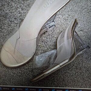 FASHION Clear PVC Fashion Size 38